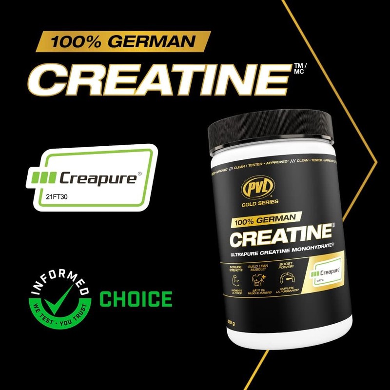 PVL Creapure Creatine - 100% Pure German Creatine monohydrate Powder