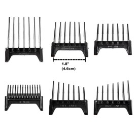 Miaco Set of Six Clipper Guide Combs Compatible with Oster and Raycine Clipper Models 254, 274, 284, 650, 820 & 974