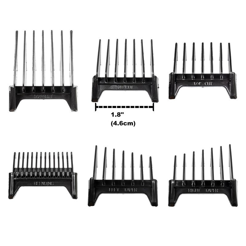 Miaco Set of Six Clipper Guide Combs Compatible with Oster