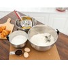 Rorence Stainless Steel Mixing Bowls: Metal Mixing Bowl Set with