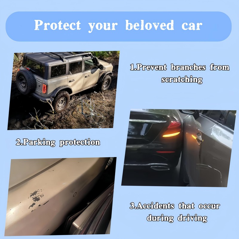 FXNX DIY Car Bumper Guard Rear Bumper Protector 5PCS Car