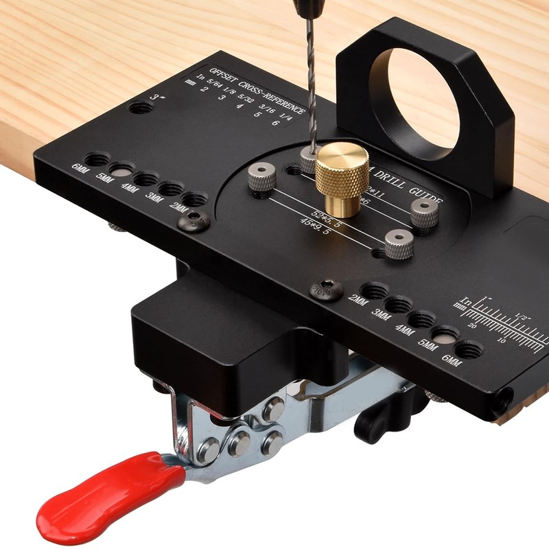 Concealed Hinge Jig Kit 35mm Woodworking Metal Hole Drilling Mounting