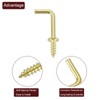 sourcing map 150 Pcs L Shape Hooks, Right Angle Hooks