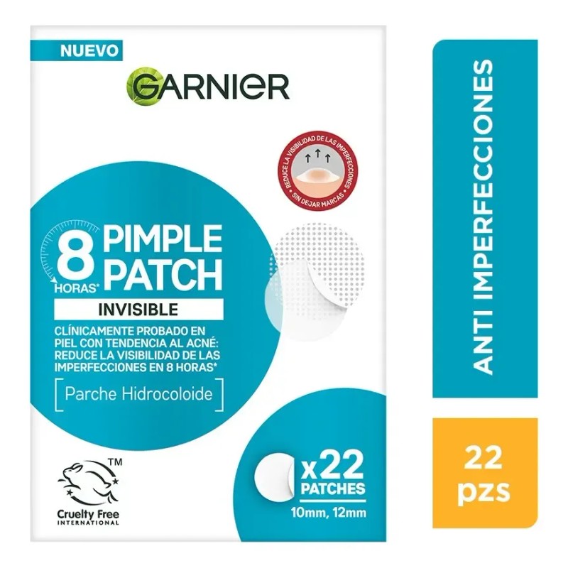 22 Parches Para Acné Invisibles Pimple Patch De Garnier