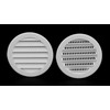 3" Round Plastic Louver Soffit Air Vent Reptile Screen Grille
