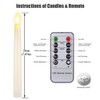 Flameless Candles with Remote Timer, PChero 7.9" Ivory Battery Operated