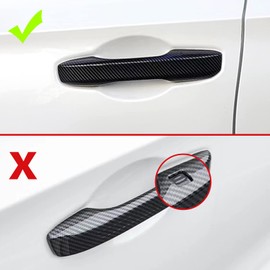Door Handle Covers Trim Compatible With 11th Gen Civic Accessories, For Honda Civic 2022 2023 2024 2025, Accord / CR-V / HR-V 2023 2024 2025 with Smart Auto Lock -Carbon Fiber style Car Decoration