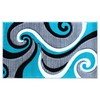 Flash Furniture Athos Collection Abstract Area Rug - Sculpted High-Low