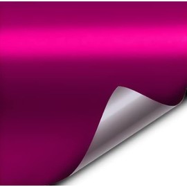 VViViD Pink Magenta Satin Chrome Metallic Finish Vinyl Wrap Film Roll Decal Sheet DIY Easy to Use Air-Release Adhesive (3ft x 5ft)