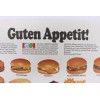 McDonald's Vintage McDonald's Paper Tray Liner German Guten Appetit Menu
