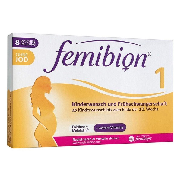 Femibion 1 Pregnancy and Early Pregnancy Tablets Pack of 60