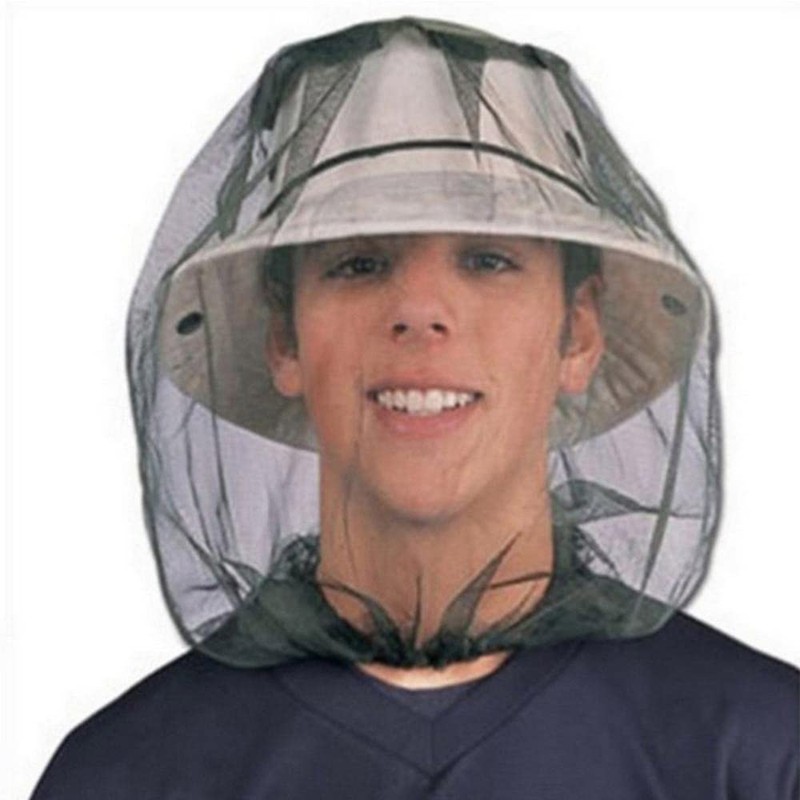1pcs Mosquito Fly Head Net Mesh Hat Face Protect Bee