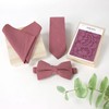 Spring Notion Mens' Linen Blend Suspenders and Bow Tie Set