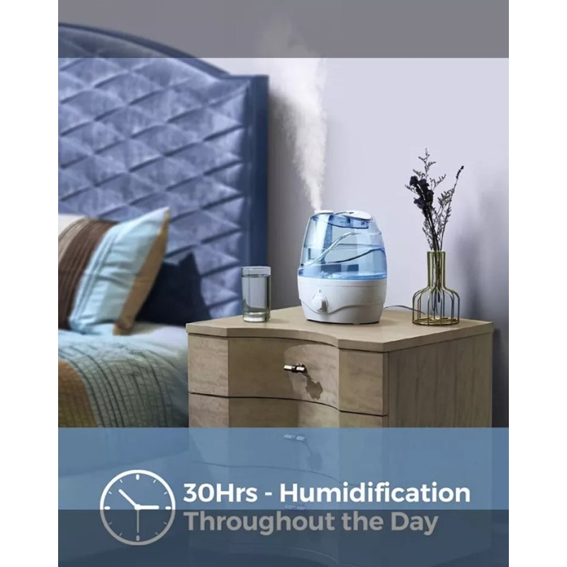 Homasy Humidifiers Ultrasonic Humidifier with Night Light Lasts Up to