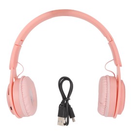 Wireless Noise Cancelling Headphones,Excellent Listening Experience Over Ear Noise Cancelling Headphones, Headphones Over Ear,for Home for Students (Rosy)