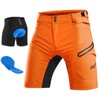 Nepest Mens MTB Mountain Bike Shorts Lightweight 3D Padding Liner