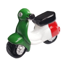World Trade 3D Fridge Magnet Vintage Vespa Flag Italy Fridge Magnet Decoration 3D Scooter for Magnetic Whiteboard Home Kitchen Office