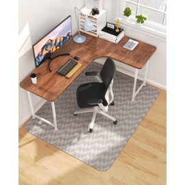 Blvornl Large Office Chair Mat for Hardwood Floor, Rolling Chair Chair Mat for Hard Wood, Large Anti-Slip Hard Floor Protector, Heavy Duty Computer Desk Rug for Office and Home 47.2"*59.3"