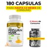Psyllium Husk 100% Puro - Fibra Altamente Soluble - (180