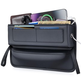ALIOBC Side Seat Gap Storage Pocket, Car Gap Storage, Console Seat Gap Filler, Driver/Passenger Seat, Prevents Small Items from Falling, Car Supplies, Convenient Gadget, Car Interior, Storage Pocket