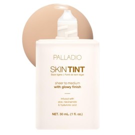 Palladio Skin Tint con Aloe, Niacinamida y Ácido Hialurónico - Base Ligera de Cobertura Media