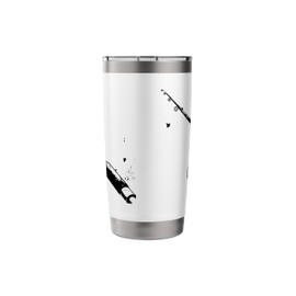 Fishing Rod Stainless Steel Insulated Tumbler