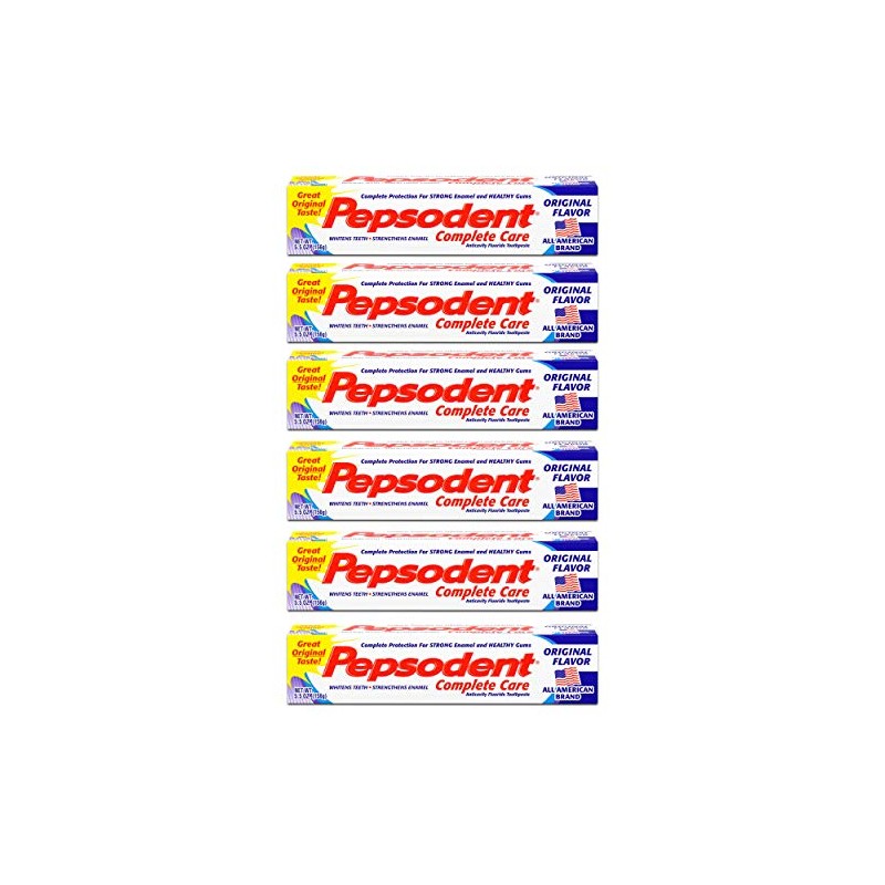 Pepsodent Complete Care Toothpaste Original Flavor 5.5 oz (Pack of