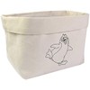 Azeeda Large 'Happy Penguin' Canvas Organiser/Storage Bag (OR00010402)
