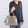 Balcos Women's Genuine Leather Handbag Shoulder Bag with Charm 2-Way