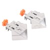 2Pcs Right Angle Clip Stainless Steel Mouth Closed 90 Degree