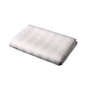 White Satin Stripe Shower Curtain Polyester Fabric - VARIOUS SIZES