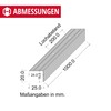Gedotec Stair Profile Aluminium Step Edge Profile Aluminium Angle Profile