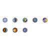 SET OF 8 KNOBS - Celestial Stars Moon Sun Cloud