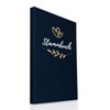 Hochzeitideal Family register DIN A4 'Fiore' linen (dark blue)