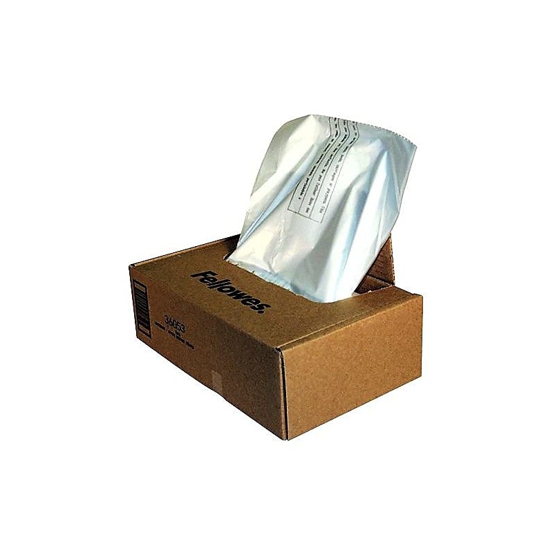 Fellowes 36053 Shredder Bags, 9 Gal, F/99CI,90S, 15-Inch x14-Inch x30-Inch,