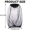 2Pcs Portable Face Net Mesh Lightweight Pull Over Mosquito Head