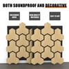 4 PCS Sound Absorbing Panels, Wood Soundproof Wall Panels, Decorative