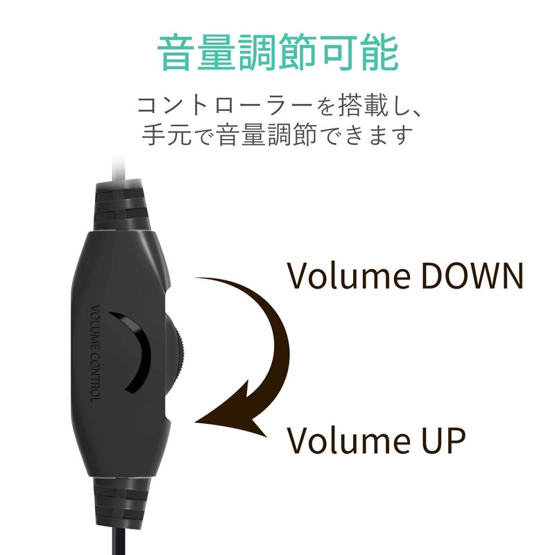 Elecom TV Monaural Headphones, Ear Plugs, 0.4 inch (10 mm)