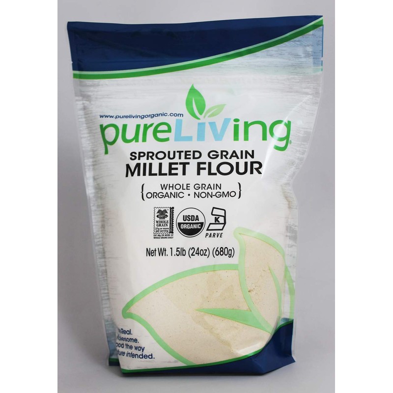 Pure Living PureLiving Organic Sprouted Grain Millet Flour Non-GMO Kosher