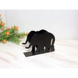 napkin holder,freestanding paper towel holder,elephant shape dining table napkin holder for kitchen countertops, indoor and outdoor use (Elephant)
