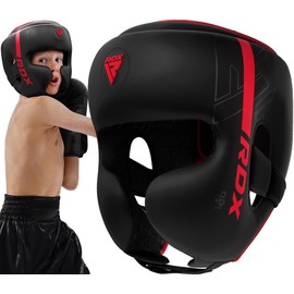 RDX Kids Boxing Headgear, Adjustable Padded Juniors Head Gear, Muay Thai, Kickboxing, Martial Arts, Youth Girls Boys Helmet