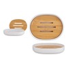 Soap dish White Bamboo Polypropylene