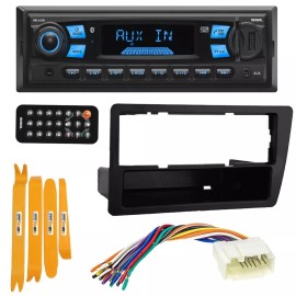 SSL Sound Storm Labs Bluetooth Car Stereo MP3/USB AM/FM Radio Install kit for 2001-2005 Honda Civic