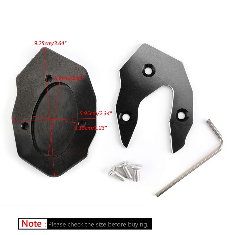 Bruce & Shark Kickstand Side Stand Extension Magnifying Pad Suitable