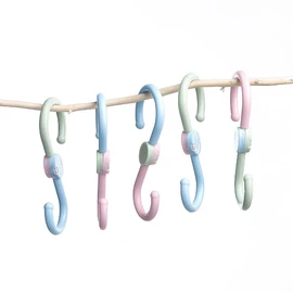 S Shaped Hooks, 6 Pieces, Snaffle Hooks, Swivel S-Shaped Hook, Hanging Accessories, Universal Hook, For Bedroom, Kitchen, Bathroom
