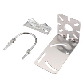 AWAOVV 3 Pack L-Shaped Outdoor Patch Antenna Bracket, U-Shaped Pole Mount Installation, Pole Mount Bracket, U Bolt Antenna Mast Clamp for TV Antenna, Parasols, Flags and Fishing Rods