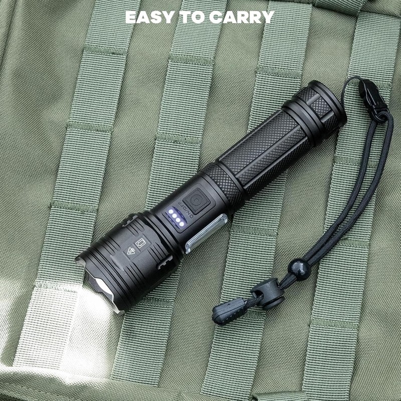 AURASEASON Flashlights High Lumens Rechargeable 2 Pack, 90,000 Lumens Super