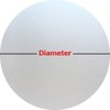 Autotech Park Precut Frosted Privacy Circle Window Film, Self Static
