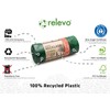Relevo 100% Recycled Bin Liners, Heavy Duty 100L, 13 Bin