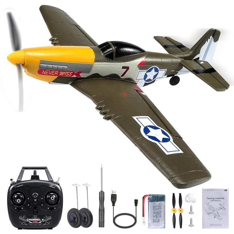 Volantex US RC Plane P51 Mustang 2.4G Radio EPP Foam